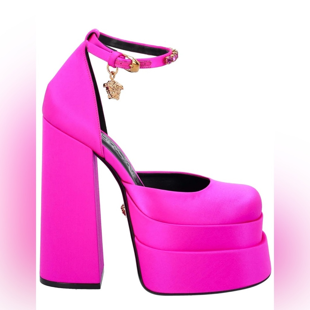 Versace Pink Platform Shoes